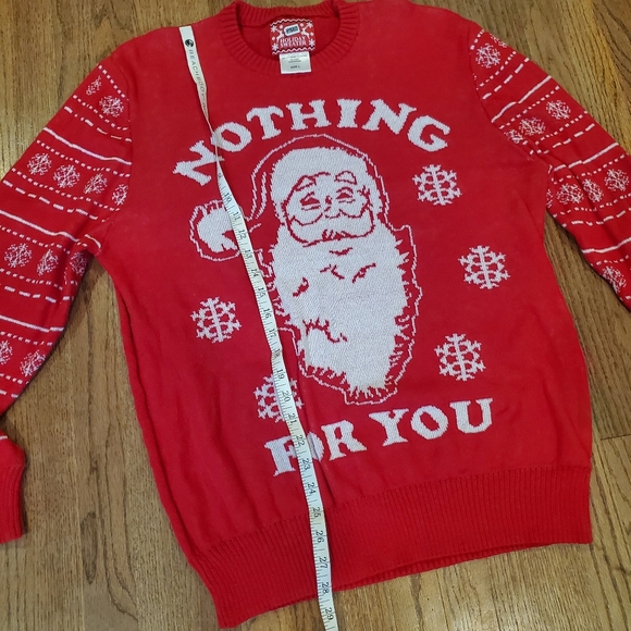 Christmas Sweater Womens Size Large Hybrid Holiday Sweater Santa - Picture 4 of 5